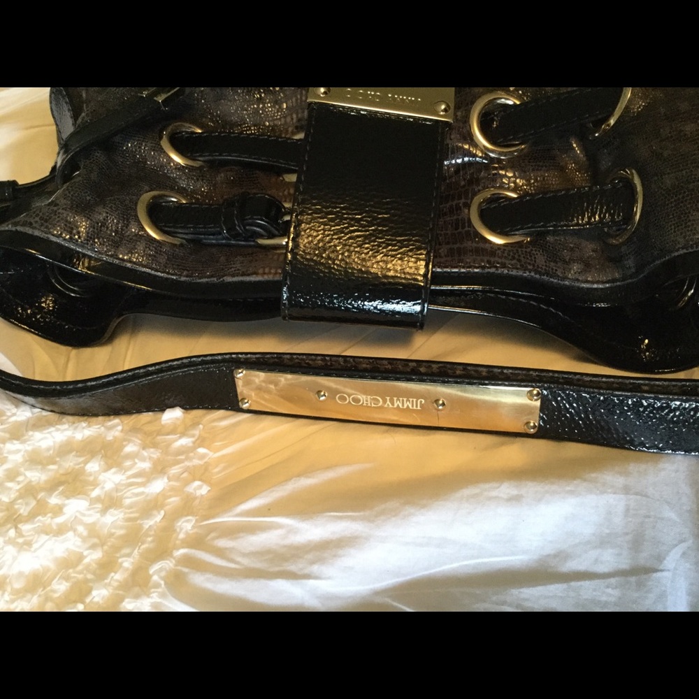 Jimmy Choo Python Ramona Bucket Bag - Picture 3 of 8